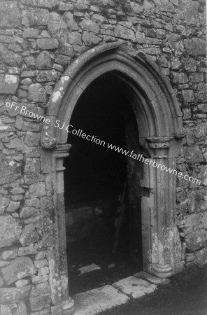 ATHASSEL PRIORY  DOORWAY OF MORTUARY AT N.W. ANGLE OF CLOISTERS IN W. WALL